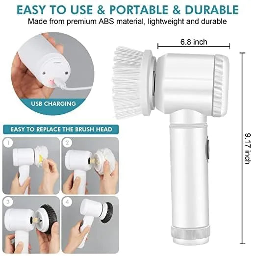 5-in-1 Cordless Electric Cleaning Brush