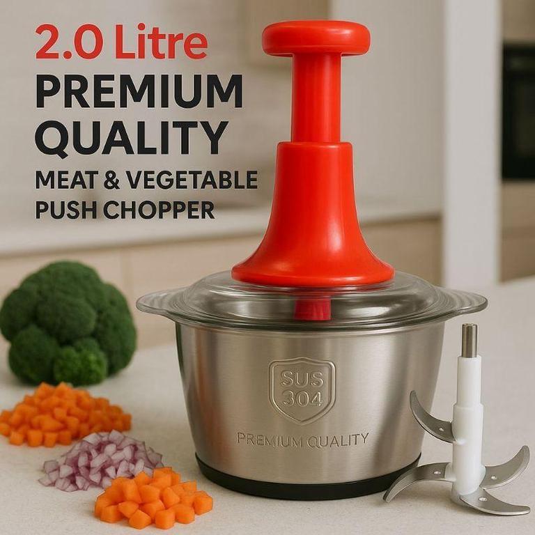 Manual Food Chopper | Push Chopper | Kitchen Multi-purpose Vegetable and Nuts Chopper